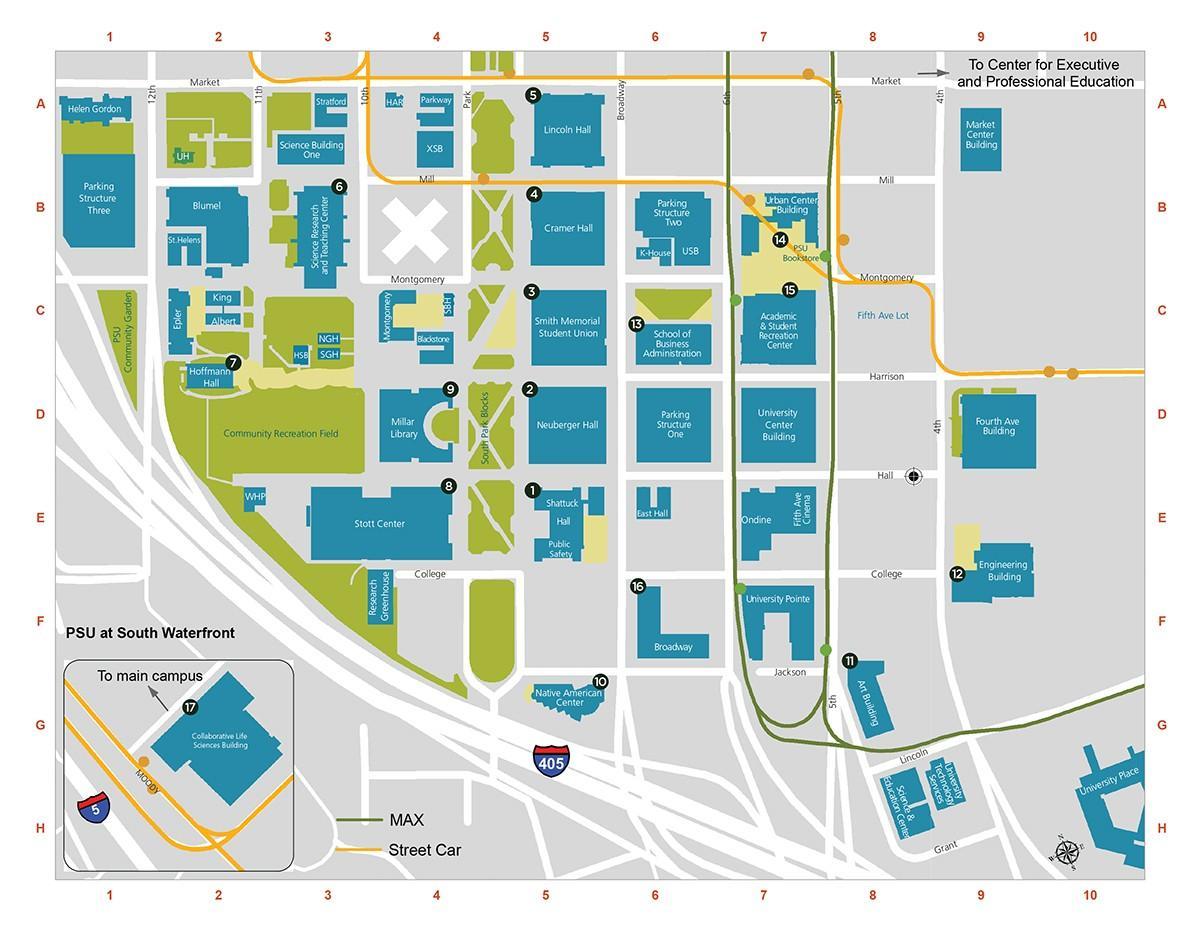 harta Campusului PSU