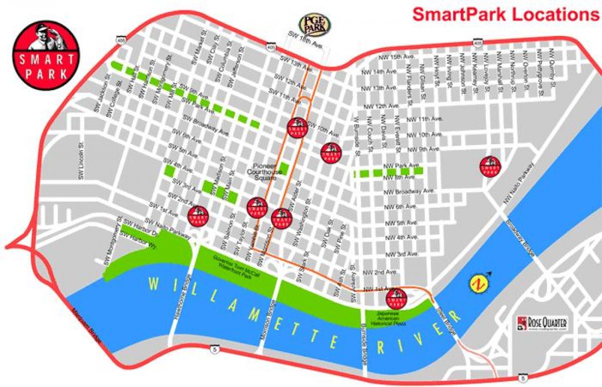 harta Portland smart park