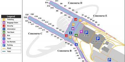 Harta Portland aeroport
