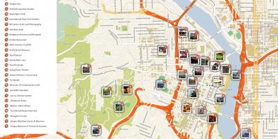 Portland hartă de mers pe jos