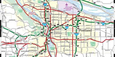 Harta Portland și vest de cale ferată